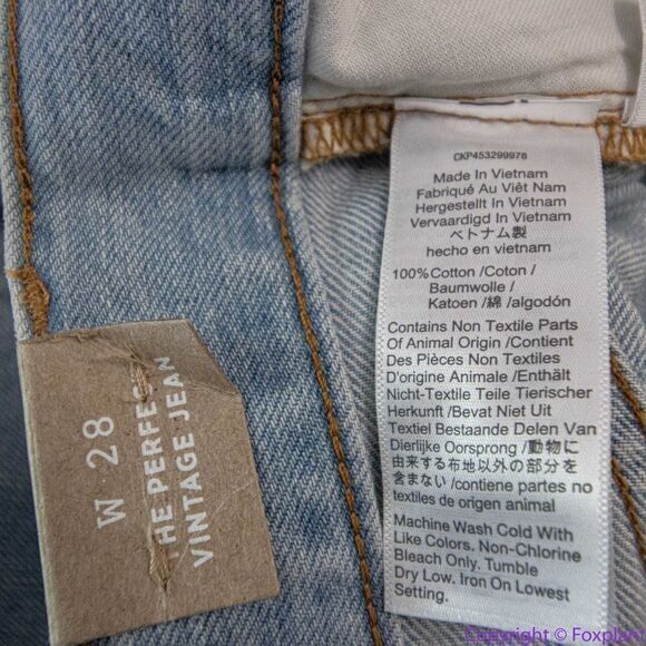 NEW Madewell The Perfect Vintage Jean in‎ Fitzgerald Wash, 28 - Picture 15 of 16